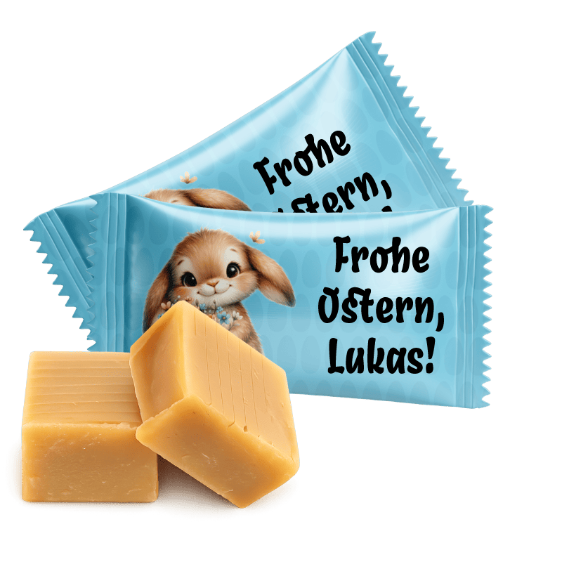 #10032 Karamellbonbons mit Text