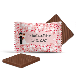 #3100 Čokoládky na svadbu s vlastným textom