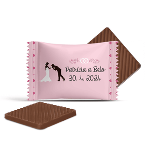 #3092 Čokoládky na svadbu s vlastným textom