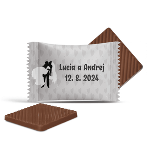 #3098 Čokoládky na svadbu s vlastným textom