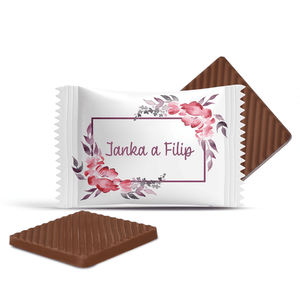 #3099 Čokoládky na svadbu s vlastným textom