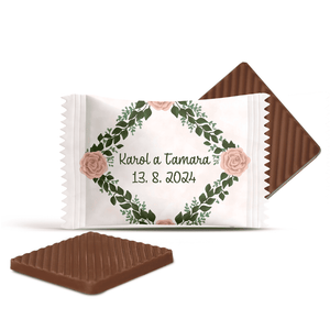 #3087 Čokoládky na svadbu s vlastným textom