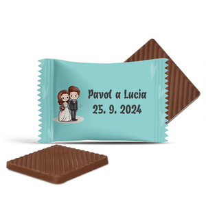 #3084 Čokoládky na svadbu s vlastným textom