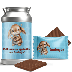 #707 Veľkonočné mini čokoládky v dózičke s vlastným textom
