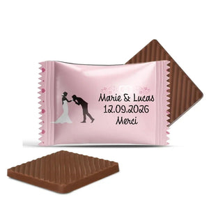 #B05F Mini chocolats de mariage personnalises