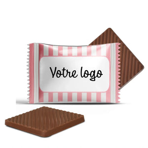 #B2217FR Mini chocolats avec votre logo – emballage personnalisé