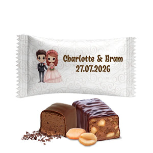 #B341F Bonbons au chocolat de mariage personnalises