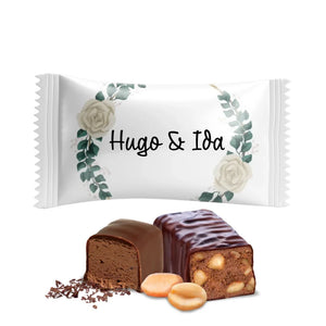 #B357F Bonbons au chocolat de mariage personnalises