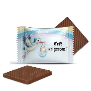 #B5001F Mini chocolats personnalises