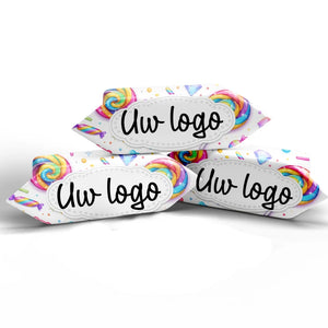 #B2314E Karamelbonbons met logo