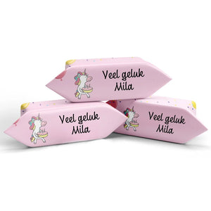 #B146E Karamelbonbons met eigen tekst