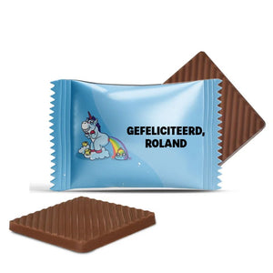 #B5039E Mini chocolaatjes met eigen tekst