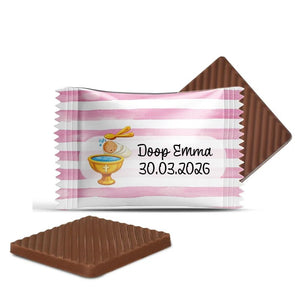 #B5025E Mini chocolaatjes met eigen tekst