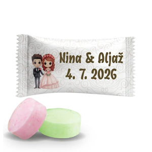 #S216E Sadni bonboni z lastnim besedilom za poroko