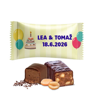 #S318E Čokoladni bonboni z lastnim besedilom