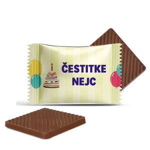 #S50E Mini čokoladice z lastnim besedilom