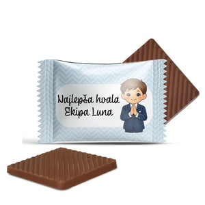 #S71E Mini čokoladice z lastnim besedilom