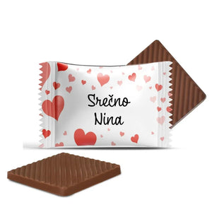 #S73E Mini čokoladice z lastnim besedilom