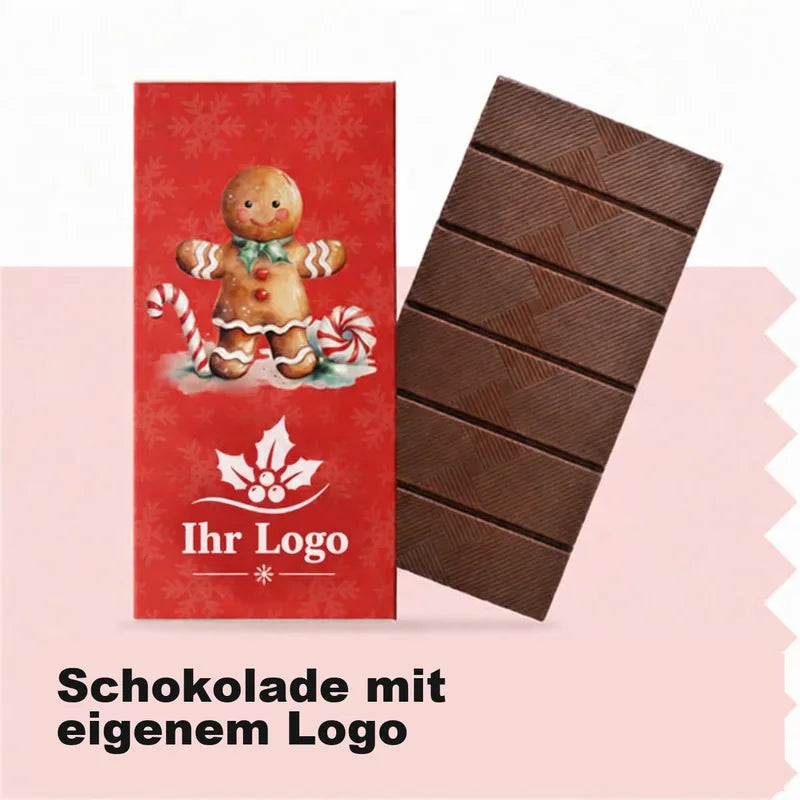 Schokolade mit eigenem Logo – Weihnachten