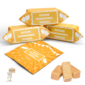 #054 KARAMELKY S VLASTNÝM TEXTOM