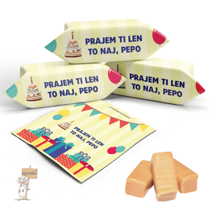 #061 KARAMELKY S VLASTNÝM TEXTOM