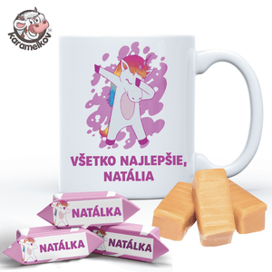 #125 KARAMELKY V HRNČEKU S VLASTNÝM TEXTOM